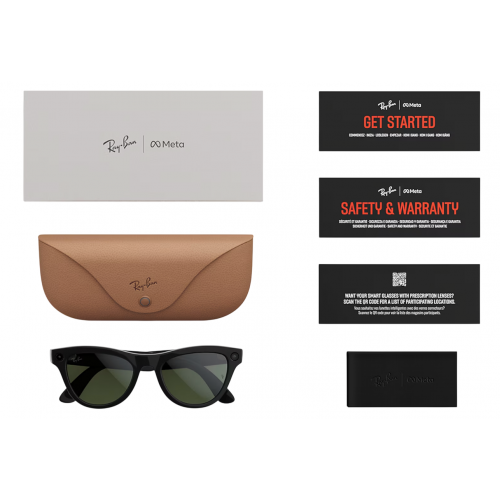 Умные очки Ray-Ban Meta* Skyler Gen 2 Shiny Chalky Grey, Фотохромные линзы Clear to Sapphire Transitions (RW4014)